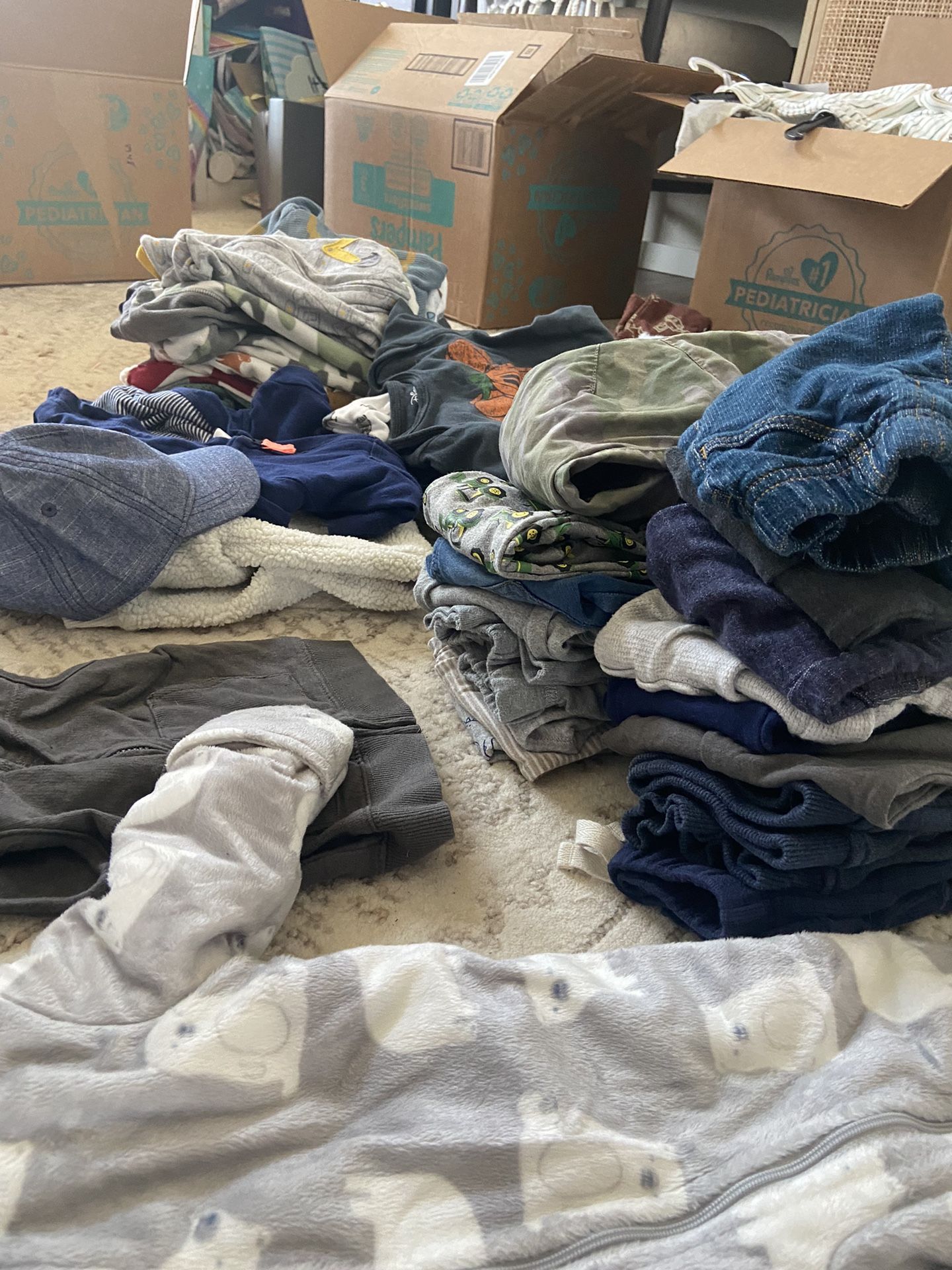 Massive 100 Piece + Boys 3-6 Month Lot Some New Items