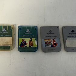Sony PlayStation 1 PS1 Memory Cards 