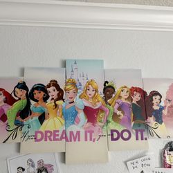 Disney Princess Canvas Paintings