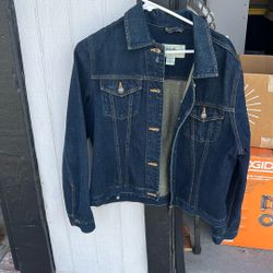 Eddie Bauer Dark Wash Jean Jacket-women’s 