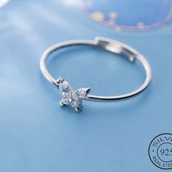 Sterling Silver Butterfly Ring