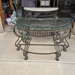 Glass Hallway Table 