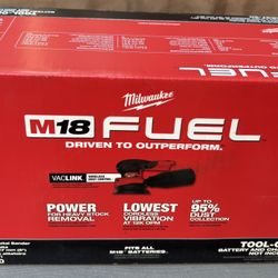 Milwaukee M18 18V Lithium-lon Brushless Cordless FUEL 5 in. Random Orbit Sander (Tool-Only)