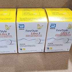 Freestyle LIBRE 3 SENSOR - $70 each FIRM!!! or $210 for All 3) + Shipping And Handling Of  $3.49