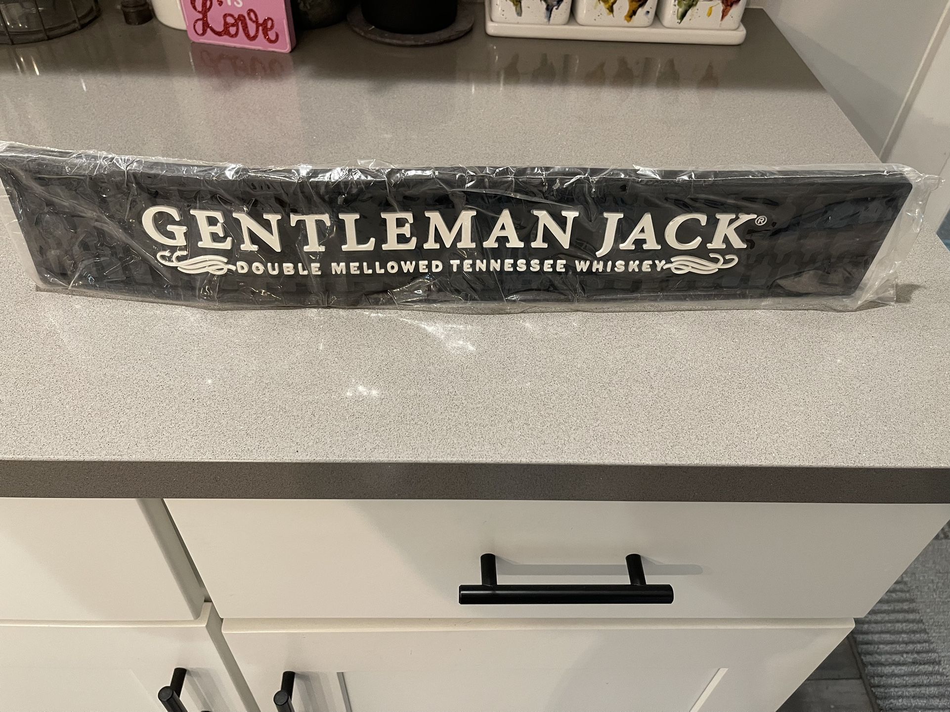 Gentleman Jack Daniels Drip Rail Bar Mat - Brand New In Plastic / Made of Rubber $ 20.00 Each