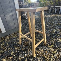 2 Wood Barstools - Sold as a Set  $75 OBO
