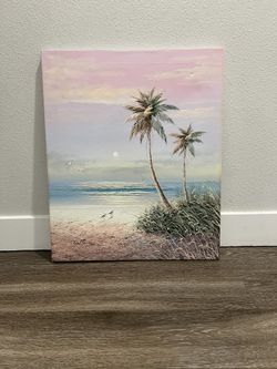 Beach Sunset Painting 