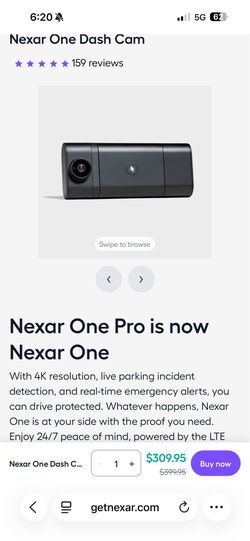 Nexar one pro camera