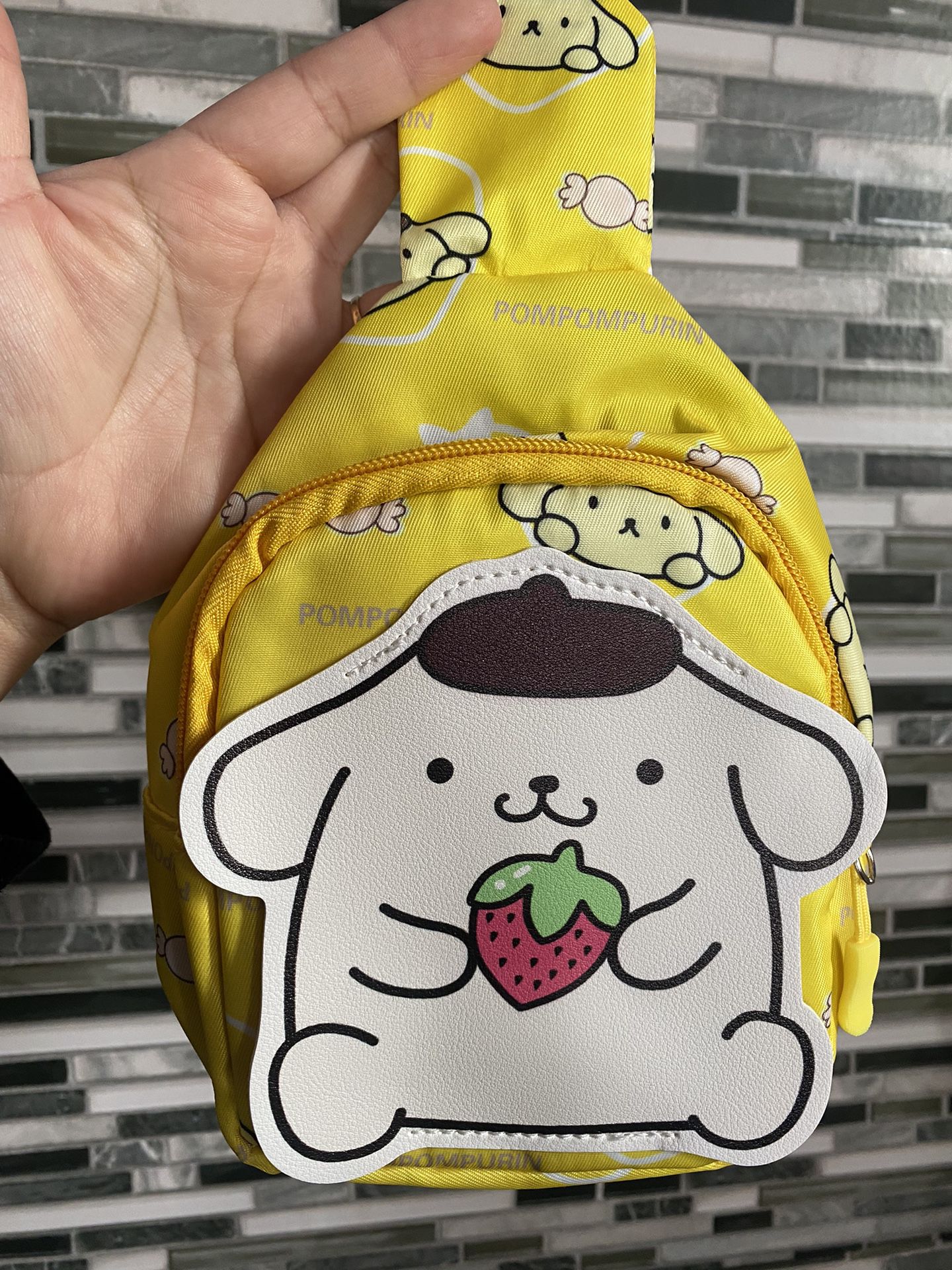 Sanrio Hello Kitty Pompom Bodycross Fanny Pack Purse 