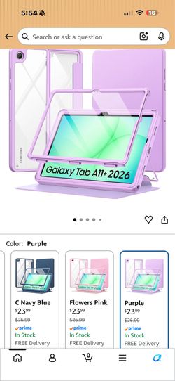 MoKo Galaxy Tab A11 ffPlus Case with Screen Protector