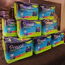 3 Cases (12 Packs Of 20ct) PREVAIL PER-FIT Supreme Adult Incontinence Pullups Underwear Briefs
