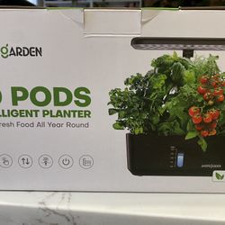 10 Pods Intelligent Seed Starter/ Hydroponic Growing System w/ sponges
