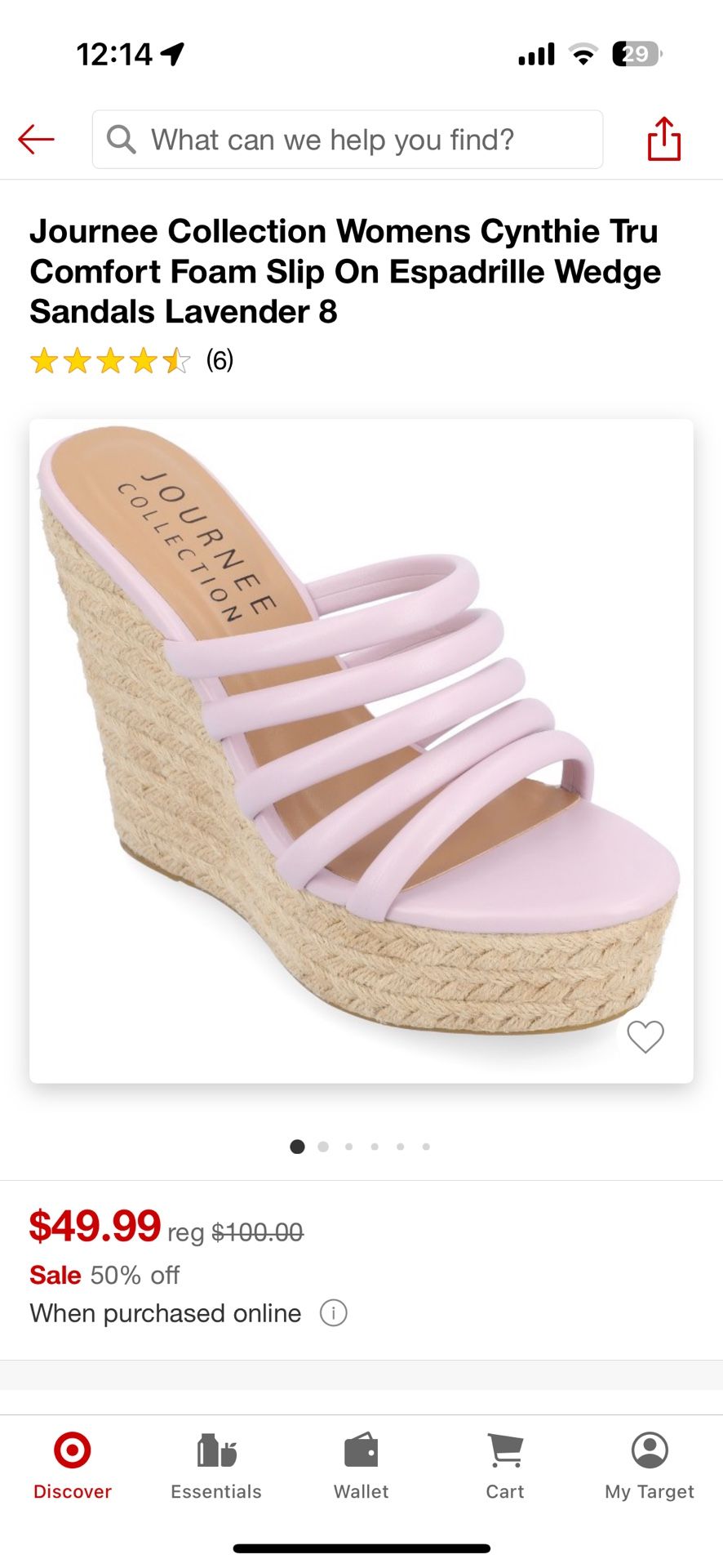 Cynthie platform wedge sandal from Journee Collection