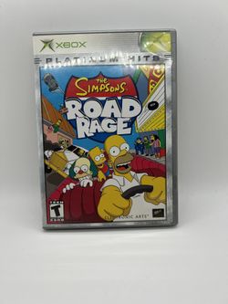 Microsoft Xbox The Simpsons Road Rage CIB Video game 