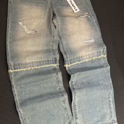 BRAND NEW “baggy” PURPLE JEANS COMES W TAGS & BAG