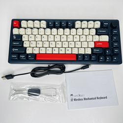 J2 75% Wireless Mechanical Gaming Keyboard, Gasket Tri-Mode BT5.1/USB-C/2.4GHz