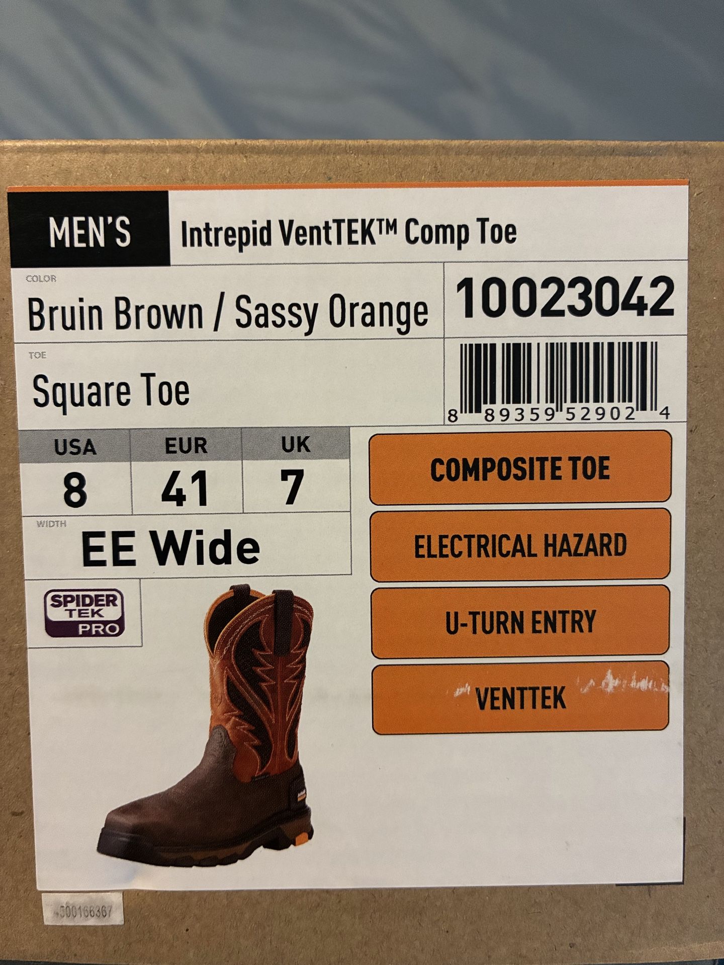 Mens Ariat work boot size 8