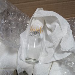 "Bride Squad" Champagne Glasses