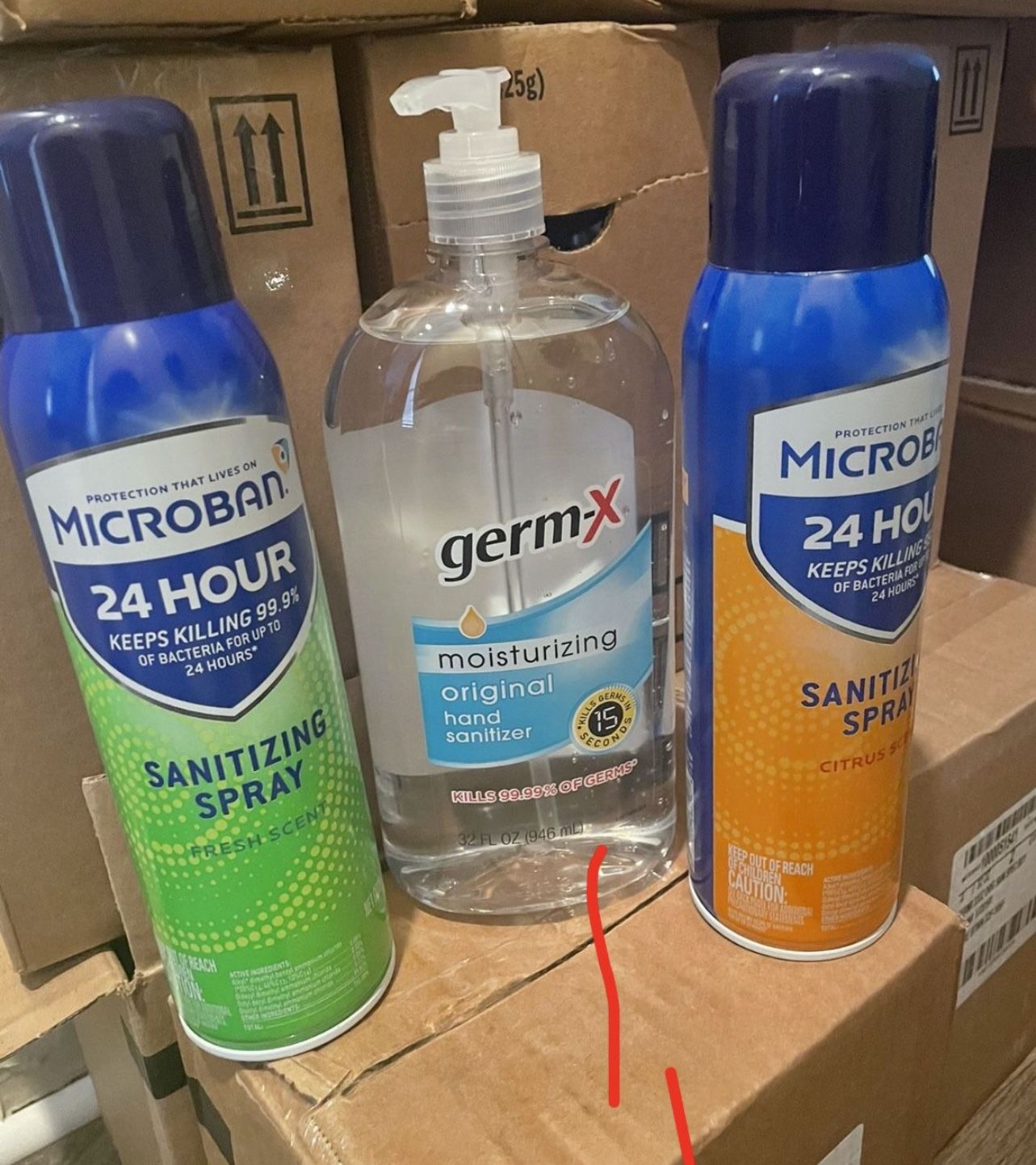 Germ X and Microban Spray And Mask