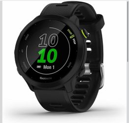 Garmin Forerunner 55, GPS Running Watch with Daily Suggested Workouts, Up to 2 Weeks of Battery Life, Black - 010-02562-00 Daily Suggested Workouts, U