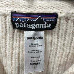 Patagonia 100% wool sweater