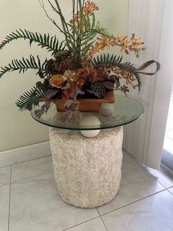Stone Glass Table