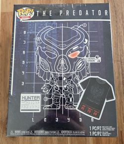Funko Pop! Fugitive Predator (Invisible) and T-Shirt