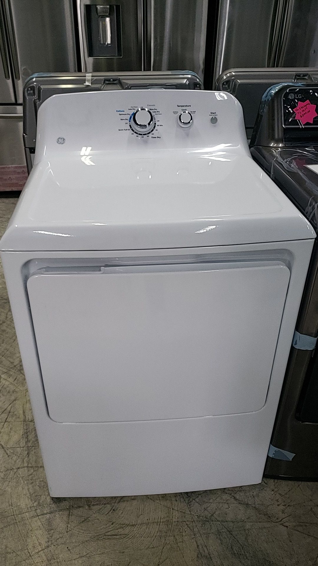 New GE 7.2 cu. ft. 240 Volt White Electric Vented Dryer for Sale in