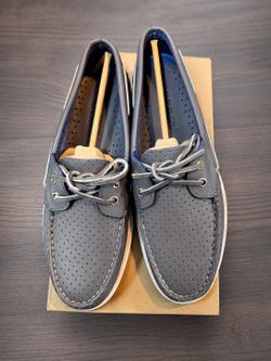 Sperry Top-Sider A/O 2-Eye Perf Grey Men’s Size 9