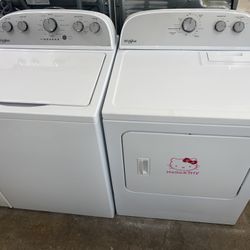 Whirlpool Set Washer And Dryer Electric Good Condition We Delivery 