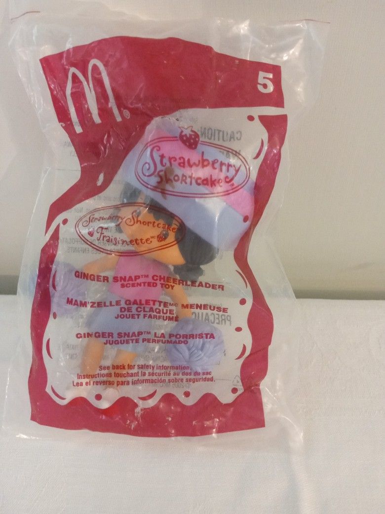 Strawberry Shortcake 2006 McDonald's Happy Meal Toy #5 Ginger Snap Cheerleader