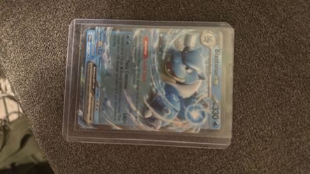 Blastoise ex Pokémon Card in Hard Case