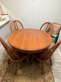 Table and 4 chairs.