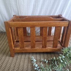 Super Cute Wood Vintage Magizine Holder For Sale 