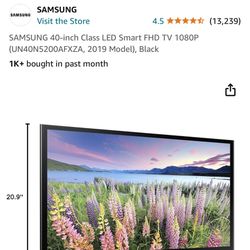 Samsung 40” Smart Tv