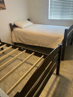 Two twin beds included mattress