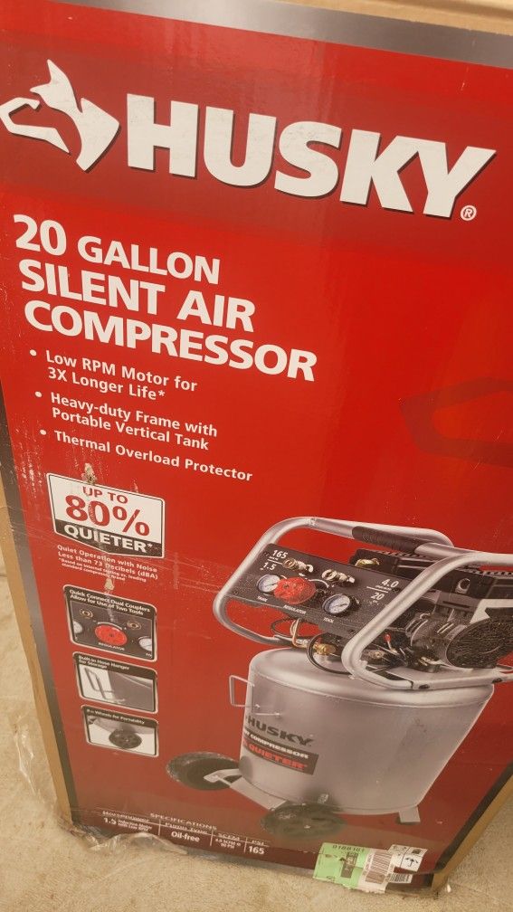 Compresor Husky Galones 20 Silencioso