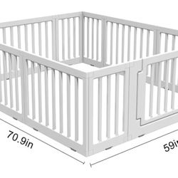 New Gupamiga Playpen Baby Playard Portable 12 Panel - White