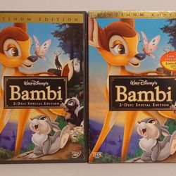 Bambi Disney DVD 2005 2-Disc Special Platinum Edition + Slipcover