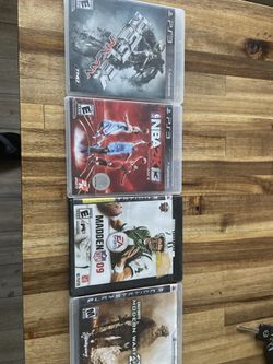 PlayStation 3 with games