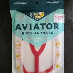 XX-large Aviator Harness For Hyacinth Macaw, Black Palm Cockatoo 