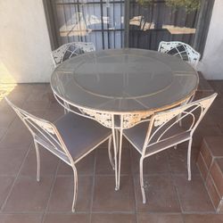 FREE Rod Iron Patio Set, Recovered