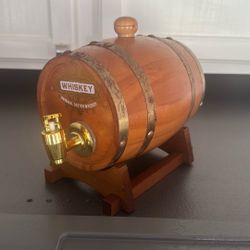 Small Display Whiskey Barrel