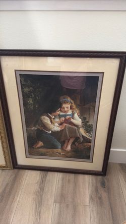 Framed Victorian Children Art Print