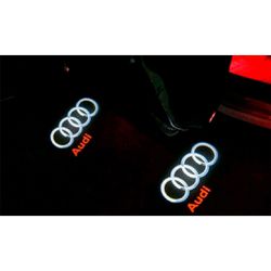 For Audi LED Laser Projector Car Door Welcome Ghost Courtesy Shadow Puddle Lamp