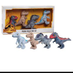 Jurassic World Plush Stuffed Animals Dinosaur Collector Set, Walmart Exclusive