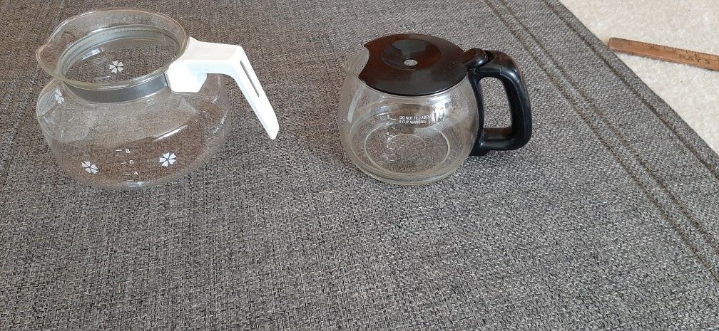 Replacement coffee pots. 8 cup and 5 cup $3. each