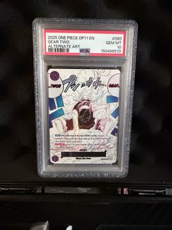 2025 One Piece OP11 EN #080 Gear Two Alternate Art PSA 10 GEM MINT