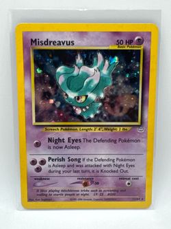 Pokémon TCG Misdreavus Holo Rare Neo Revelation 11/64