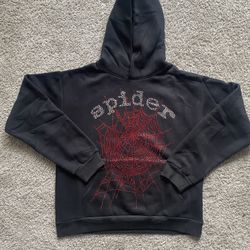 Sp5der OG Rhinestone Hoodie 'black'